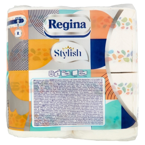 Regina Stylish carta igienica 12 rotoli